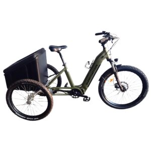 **Pre-loved** SmartMotion X-City Neo e-Trike with Lockable Storage Box - Army Green