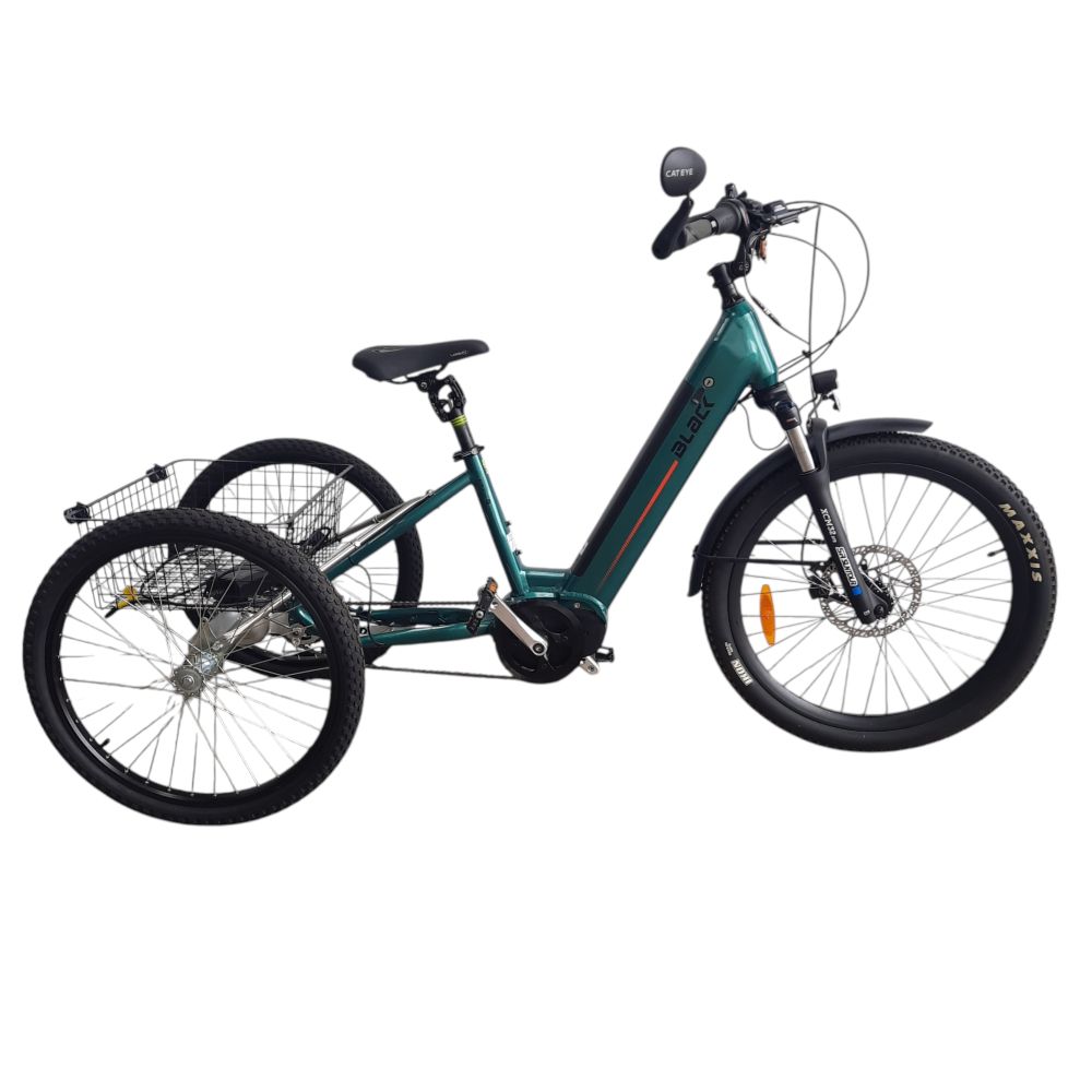 **Pre-Loved** Black e-Trike - Green - Ref:54692